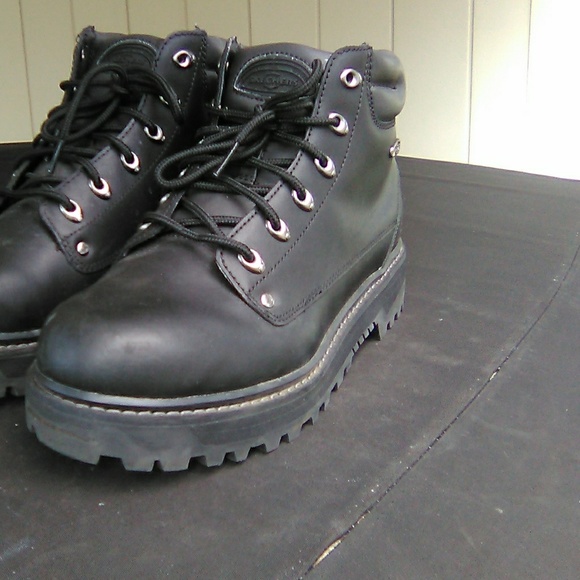 skechers men's motorcycle boots